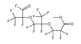 2,2,3,3-Tetrafluoro-3-[1,2,2-trifluoro-2-[1,2,2,2-tetrafluoro-1-(fluoroformyl)ethoxy]-1-(trifluoromethyl)ethoxy]propionic acid methyl ester结构式