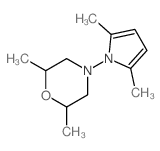 Morpholine,4-(2,5-dimethyl-1H-pyrrol-1-yl)-2,6-dimethyl- structure