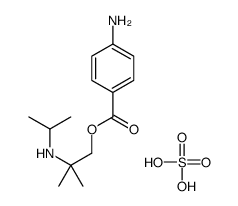 [1-(4-aminobenzoyl)oxy-2-methylpropan-2-yl]-propan-2-ylazanium,hydrogen sulfate Structure