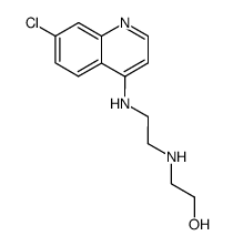 2-({2-[(7-chloroquinolin-4-yl)amino]ethyl}amino)ethanol结构式
