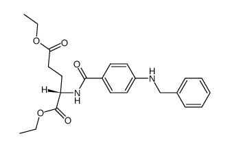 diethyl N-[p-(benzylamino)benzoyl]-L-glutamate Structure