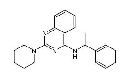 N-(1-Phenylethyl)-2-(piperidin-1-yl)quinazolin-4-amine Structure