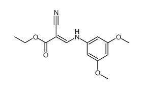 ethyl 2-cyano-3-(3,5-dimethoxyphenylamino)acrylate Structure