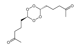 trans-3,6-bis(4-ketopentyl)-1,2,4,5-tetroxane结构式