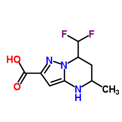 7-(Difluoromethyl)-5-methyl-4,5,6,7-tetrahydropyrazolo[1,5-a]pyrimidine-2-carboxylic acid Structure