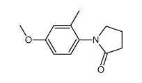 1-[2-methyl-4-(methyloxy)phenyl]-2-pyrrolidinone Structure