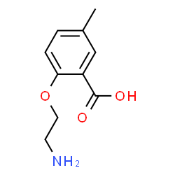 Benzoic acid, 2-(2-aminoethoxy)-5-methyl- (9CI) structure