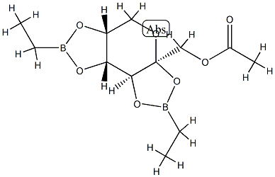 2-O,3-O:4-O,5-O-Bis(ethylboranediyl)-β-D-fructopyranose 1-acetate picture