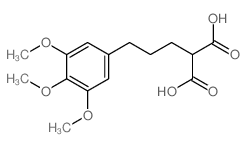 Propanedioic acid,2-[3-(3,4,5-trimethoxyphenyl)propyl]- Structure