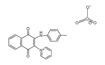 2-(4-methylanilino)-1,4-naphthoquinone-3-pyridinium perchlorate结构式