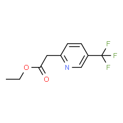 2-Pyridineacetic acid, 5-(trifluoromethyl)-, ethyl ester结构式