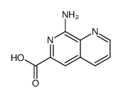 1,7-Naphthyridine-6-carboxylicacid,8-amino-(9CI) Structure