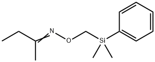 2-Butanone O-(dimethylphenylsilylmethyl)oxime结构式