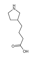 4-(3-pyrrolidin-3-yl)butyric acid Structure