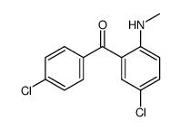 5,4'-dichloro-2-methylaminobenzophenone Structure