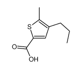 5-methyl-4-propylthiophene-2-carboxylic acid structure