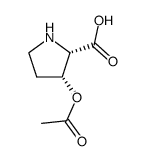 D-Proline, 3-(acetyloxy)-, (3S)-rel- (9CI)结构式