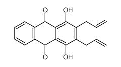 2,3-diallyl-1,4-dihydroxyanthraquinone结构式