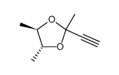 1,3-Dioxolane, 2-ethynyl-2,4,5-trimethyl- (9CI) Structure