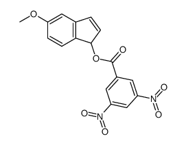 5-methoxy-1H-inden-1-yl 3,5-dinitrobenzoate Structure