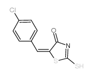 (5E)-5-(4-氯亚苄基)-2-疏基-1,3-噻唑-4(5H)-酮图片