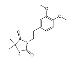 3-(3',4'-dimethoxyphenethyl)-5,5-dimethyl-2,4-imidazolidinedione Structure