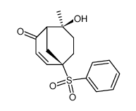 (5R,8S)-5-Benzenesulfonyl-8-hydroxy-8-methyl-bicyclo[3.3.1]non-3-en-2-one Structure