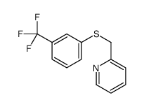 2-[[3-(trifluoromethyl)phenyl]sulfanylmethyl]pyridine结构式