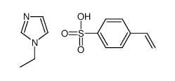 4-ethenylbenzenesulfonic acid,1-ethylimidazole结构式