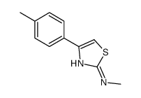 2-Thiazolamine,N-methyl-4-(4-methylphenyl)-(9CI)结构式