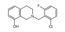 2-[(2-chloro-6-fluorophenyl)methyl]-3,4-dihydro-1H-isoquinolin-8-ol Structure