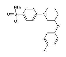 4-[3-(4-methylphenoxy)piperidin-1-yl]benzenesulfonamide Structure