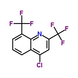 4-chloro-2,8-di(trifluoromethyl)quinoline Structure