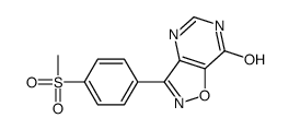 3-(4-methylsulfonylphenyl)-4H-[1,2]oxazolo[4,5-d]pyrimidin-7-one Structure