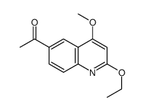 1-(2-Ethoxy-4-methoxy-6-quinolinyl)ethanone Structure