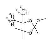 2-methoxy-2,4,4-trimethyl-5,5-bis(methyl-d3)-1,3-dioxolane Structure