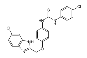 3-[4-[(5-chloro-3H-benzoimidazol-2-yl)methoxy]phenyl]-1-(4-chloropheny l)thiourea Structure