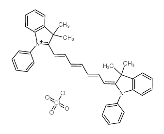 2-(7-(3,3-DIMETHYL-1-PHENYL-1H-2(3H)-INDOLIDENE)-1,3,5-HEPTATRIENYL)-3,3-DIMETHYL-1-PHENYL-3H-INDOLIUM PERCHLORATE Structure