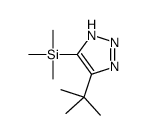 (5-tert-butyl-2H-triazol-4-yl)-trimethylsilane结构式