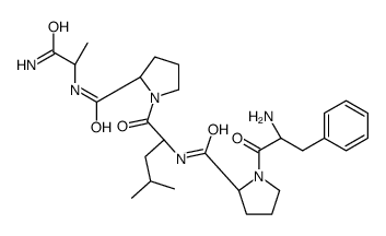 (2S)-N-[(2S)-1-[(2S)-2-[[(2S)-1-amino-1-oxopropan-2-yl]carbamoyl]pyrrolidin-1-yl]-4-methyl-1-oxopentan-2-yl]-1-[(2S)-2-amino-3-phenylpropanoyl]pyrrolidine-2-carboxamide Structure