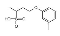 4-(3-methylphenoxy)butane-2-sulfonic acid Structure