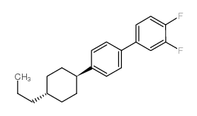 3,4-二氟-4'-(反式-4-丙基环己基)联苯结构式