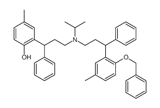 4-methyl-2-[3-[[3-(5-methyl-2-phenylmethoxyphenyl)-3-phenylpropyl]-propan-2-ylamino]-1-phenylpropyl]phenol Structure