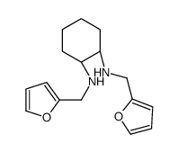 (1R,2R)-1-N,2-N-bis(furan-2-ylmethyl)cyclohexane-1,2-diamine Structure