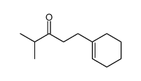 1-cyclohex-1-enyl-4-methyl-pentan-3-one结构式