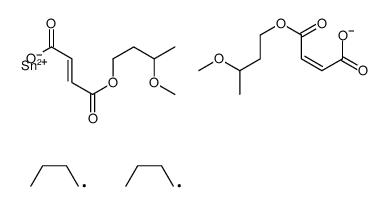 3-methoxybutyl (Z,Z)-12,12-dibutyl-3-methyl-7,10,14-trioxo-2,6,11,13-tetraoxa-12-stannaheptadeca-8,15-dien-17-oate Structure