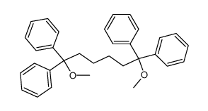 1,6-dimethoxy-1,1,6,6-tetraphenyl-hexane Structure