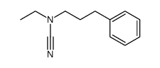 ethyl-(3-phenyl-propyl)-carbamonitrile结构式