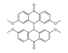 2,7,2',7'-tetramethoxy-9H,9'H-[9,9']bianthryl-10,10'-dione Structure