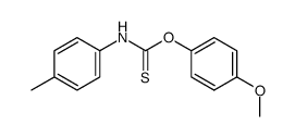 O-(4-methoxyphenyl) N-4-methylphenylthioncarbamate结构式